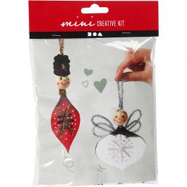 Creative mini kit, uitgestanste figuren voor het maken van hangende decoraties, 1 set [HOB-977350]