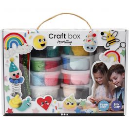 Foam Clay® en Silk Clay® Set , diverse kleuren, 1 set [HOB-98120]
