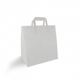 Draagtassen Papier 26x17x27cm Wit (250 stuks) [TK-9987498]