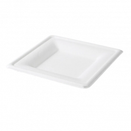 Suikerriet bord 16x16cm wit BIO (500 stuks) [TK-9988412]