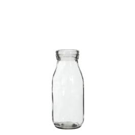 Glazen Melkfles 250ml 14cm hoog Ø 6cm (tray met 24 stuks) [IFS-129191]