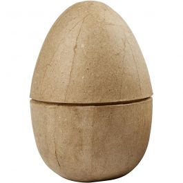 2-delig Ei, H: 12 cm, d: 9 cm, 1 stuk [HOB267350]