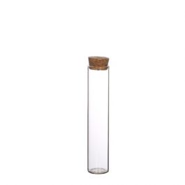 Glazen reageerbuisjes met kurk Ø3cm H:15 cm (6 st.) [IFS-29143]