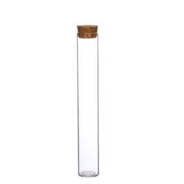 Glazen reageerbuisjes met kurk Ø3cm H: 20 cm (6 st.) [IFS-29144]
