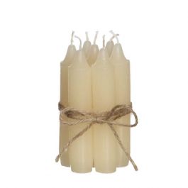 Kaarsen taps toelopende crème 11cm hoog (set van 7 stuks) [IFS-32163]