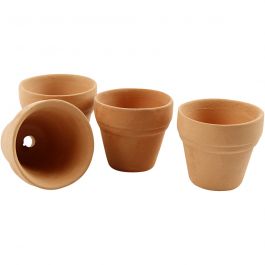 Bloempot, H: 3,1 cm, d: 3,4 cm, 48 stuk/ 1 karton [HOB50655]
