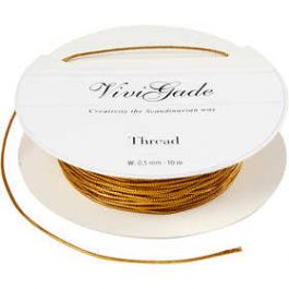 Draad, goud, dikte 0,5 mm, 10 m/ 1 rol [HOB51960]