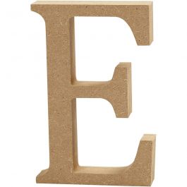 Letter, E, H: 13 cm, dikte 2 cm, 1 stuk [HOB56314]