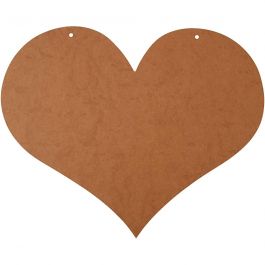 Hart, afm 50x40 cm, dikte 5 mm, 1 stuk [HOB56745]