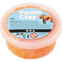 Foam Clay®, neon oranje, 35 gr/ 1 Doosje [HOB78928]