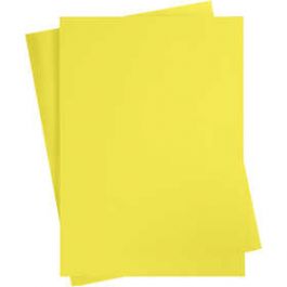 Gekleurd Karton, sun yellow, A2, 420x600 mm, 180 gr, 10 vel/ 1 doos [HOB21512]