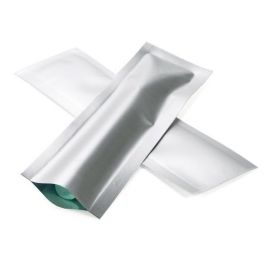 Plastic Zakken Mat Zilver 3,8x12,7cm Sealbaar permanente Sluiting (100 stuks) [CRB5S]