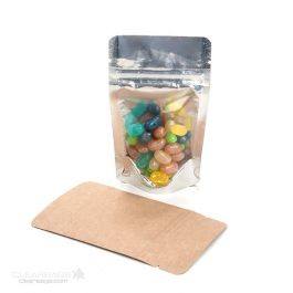 Stazakken Transparant/Kraft 13x7x20,5cm | 113 gram (100 stuks) [ZBGK3]