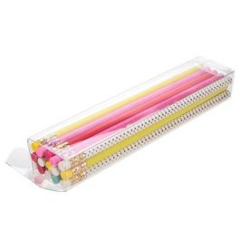 Plastic Doosjes 3,8x2,5x19,1cm Kristalhelder (25 stuks) [FPB340]