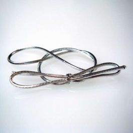 Versierelastiek Metallic Zilver 25,5cm (50 stuks) [10MS]