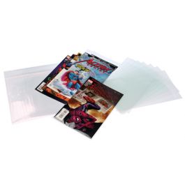 Zakken voor Stripboeken 17,5x26 + 3cm met beschermende sluiting (100 stuks [COMIC1PC]