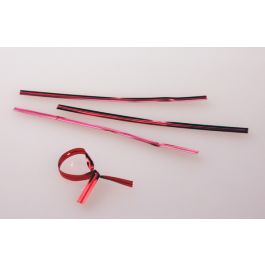 Bindstrips 10,2x0,4cm Rood Metallic Plastic (1000 stuks) [TT4MR]