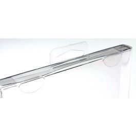 Plastic Doosjes 13,7x1,6x18,8cm Kristalhelder met Hanger in het midden (25 stuks) [CHFB1]