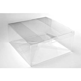 Plastic Doosjes 20,6x20,6x7,6cm Voedselveilig Autolock Bodem (25 stuks) [PLB207]