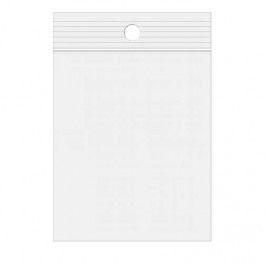 Gripzakken met Ophanggat 12,5x30,5cm Kristalhelder PP 75 Micron (100 stuks) [Z3R512]
