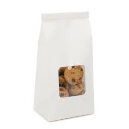 Zakken Kraft Wit met Sluiting 8,6x6,4x19,7cm (100 stuks) [TTW1W]