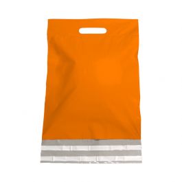 Plastic Verzendtassen 30x40+7cm Oranje (250 st.) [FP-VZQ031]
