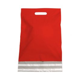 Plastic Verzendtassen 30x40+7cm Rood (250 st.) [FP-VZQ034]