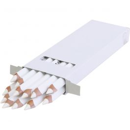 Edu Jumbo Kleurpotlood, dikte 10 mm, vulling 6,25 mm, wit, 12 stuk/ 1 doos [HOB-408001]