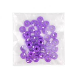 Frosted Plastic Zakken 10,2x10,2 cm Met Stippen en Plakstrip (100 Stuks) [B44FD]