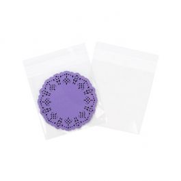 Plastic Zakken 12,4x12,2cm Transparant en Hersluitbaar (100 stuks) [B44XL]