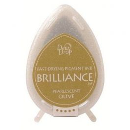 Inktkussen Brilliance Dew drops Pearlescent Olive (1 st) [BD-000-053]