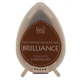 Inktkussen Brilliance Dew drops Pearlescent Chocolate (1 st) [BD-000-076]