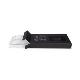 Kraft Dozen Zwart Voor Handgemaakt Snoep, Ronde insert 7x2.1x13.8cm (25 stuks) [CNDYR272B]