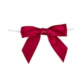 Strikken Voorgestrikt Wijn Rood 8,9 cm (25 Stuks) [BOWWR]
