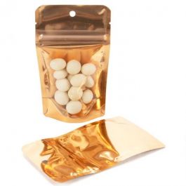 Stazakken Transparant/Oranje 7,9x5,1x13cm | 28 gram (100 stuks) [ZBGB1PC]