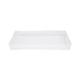 Deksel Vouwbaar en Kristalhelder 12,9x3,8x30,9 cm Transparant (25 Stuks) [BT12]