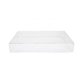 Deksel Vouwbaar en Kristalhelder 15,4x3,8x24,3 cm Transparant (25 Stuks) [BT13]