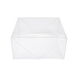 Deksel Vouwbaar en Kristalhelder 15,4x7,6x15,4 cm Transparant (25 Stuks) [BT14]
