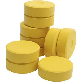 Waterverf, geel, H: 19 mm, d 57 mm, 10 stuk/ 1 doos [HOB-627214]