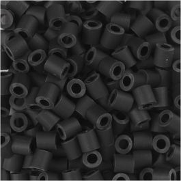 BioBeads van NABBI, afm 5x5 mm, gatgrootte 2.5 mm, medium, zwart, 3000 stuk/ 1 doos [HOB-906772]