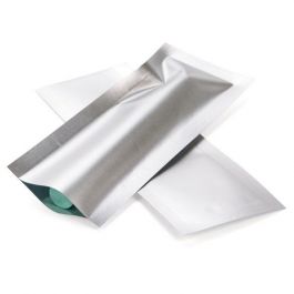 Plastic Zakken Mat Zilver 3,8x10,2cm Sealbaar permanente Sluiting (100 stuks) [CRB4S]
