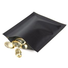 Plastic Zakken Mat Zwart 6,4x8,9cm Sealbaar permanente Sluiting (100 stuks) [CRB1B]