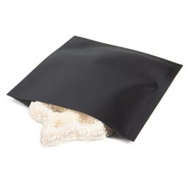 Plastic Zakken Mat Zwart 8,9x9,5cm Sealbaar permanente Sluiting (100 stuks) [CRB2B]