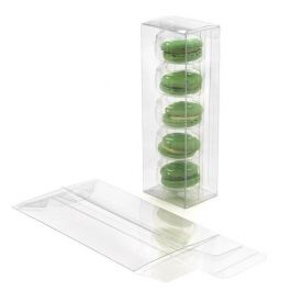 Plastic Doosjes 6,5x5,1x19,1cm Kristalhelder met Autolock Bodem (25 stuks) [FPLB351]