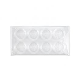Kristalheldere Dozen voor Hangemaakt Snoep, Ronde insert 7x2.1x13.8cm (25 stuks) [CNDYR272]
