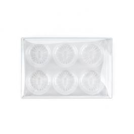 Kristalheldere Dozen voor Hangemaakt Snoep, Ronde insert 7x2.1x10.3cm (25 stuks) [CNDYR274]
