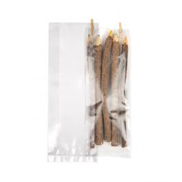 Plastic Zakken 7,6x3,2x21cm met zijvouw (100 stuks) [GB24]