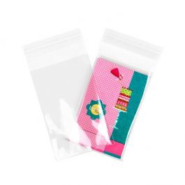 Plastic Zakken 8,5x13cm Transparant en Hersluitbaar (100 stuks) [B3]