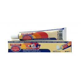 Wenskaartenlijm Transparant 50ml in Tubes in display (1 st.) [COL-WK0050DS]