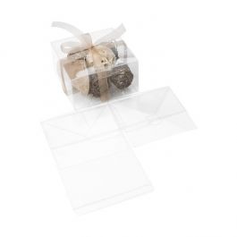 Plastic Doosjes 13,7x13,7x7,6cm Voedselveilig Autolock Bodem (25 stuks) [PLB201]
